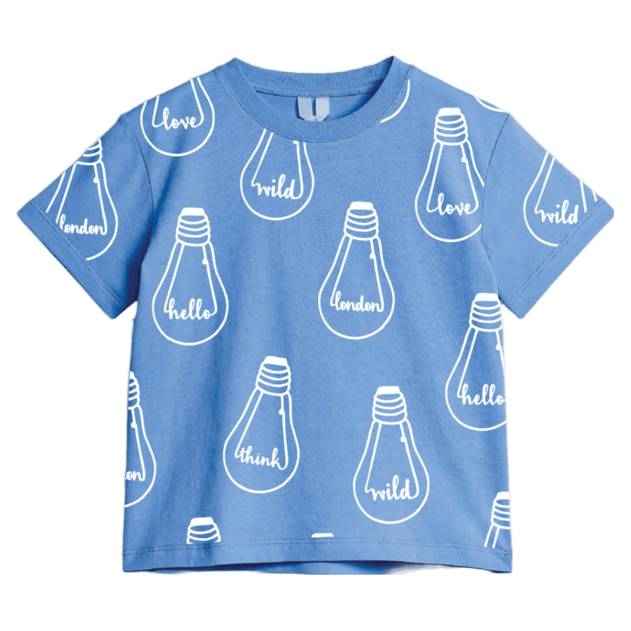 bulb kids tshirt blue
